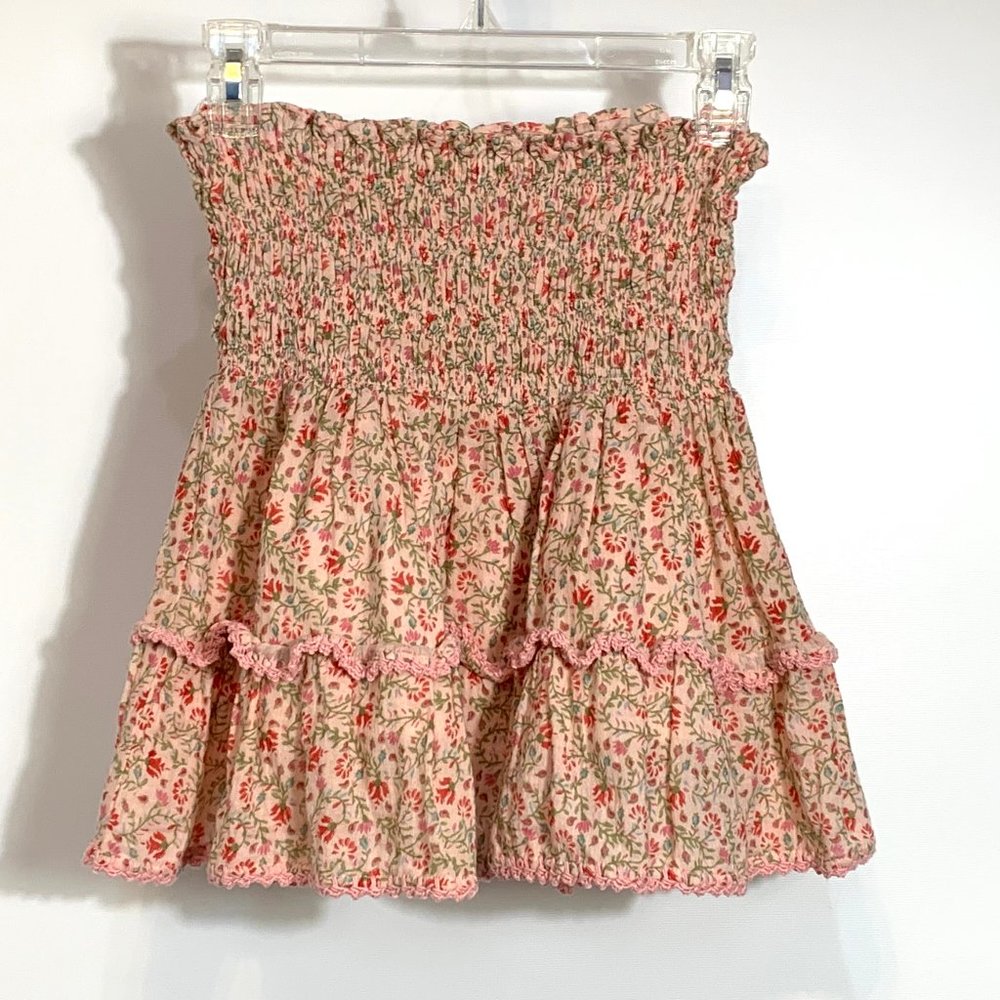 SHE MADE ME Floral Mini Skirt Size Small